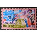 Stamp Malta SG677 1981 15c Energy Used
