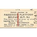 U.T.A. Edmondson Platform Ticket - Belfast Grea...