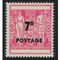 New Zealand Surch '7D POSTAGE' 1964 MNH SG#825