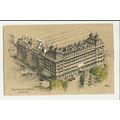 LONDON Grosvenor Hotel Art Postcard