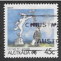 AUS 1988 45c 'LIVING TOGETHER - HEALTH' FINE US...