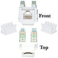 Keystone Insert, White, Phone/Data Jack, RJ11 /...