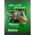 1988 Newport Cigarettes Ad - Alive with Pleasure