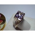 Custom 8ct Radiant Cut Natural Amethyst Bypass ...