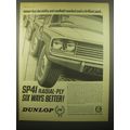 1965 Dunlop SP41 Tires Ad - Never has durability and roadhold reached