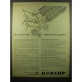 1965 Dunlop Tires Ad - Are you driving holes in your pocket?
