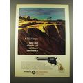 1967 Colt Frontier Scout Revolver Ad - A Colt says: lone vigil coyote call