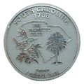 South Carolina State Quarter Fridge Magnet