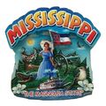 Mississippi the Magnolia State Artwood Montage ...