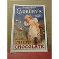 CADBURY'S MILK CHOCOLATE unused postcard Mumble...