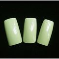Long False Nails 20 Green Square neon fake Pres...