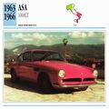 Collectors Club card. Classic Cars. ASA 1000GT
