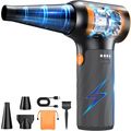 Compressed Air Duster, 260000RPM Cordless Elect...
