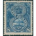 New Zealand 1898 8d indigo Perf 12 to 16 SG255 MNH