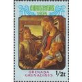 GRENADINES, CHRISTMAS, Madonna and Child, Botticelli, brown 1974, ½c, #2