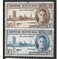 BRITISH HONDURAS 1946 SG 162/163 - MNH (**)