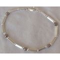 Brown silver bracelet-A