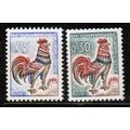 1962 France - Sc# 1024-24B Mint NH - Gallic Roo...