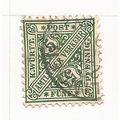 Wurttemberg 1881 5pf green Official, used. SG O184