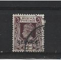 Burma.O18 1a Purple-Brown.Fine Used.Jul25a