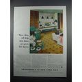 1954 Armstrong's Custom Cork Tile Ad - These Ideas