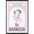 Barbuda 1981 Famous Women $4 Black Brown and Li...