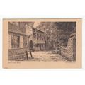 Guy's Cliff Mill Warwick Sketch Art Postcard