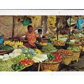Klong Lod Market Bangkok Thailand Postcard used...