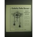 1974 Sotheby Parke Bernet Ad - Highly important jewelry