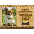 Papillon Engraved Wood Picture Frame Magnet