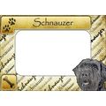 Schnauzer Picture Frame Fridge Magnet