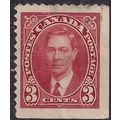 Canada 1937 - 38 KGV1 3ct Scarlet unused No Gum...