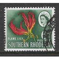 SOUTHERN RHODSIA 1964 6d FLAME LILY SG 97 FINE ...