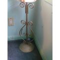 Cast iron plant / candle holder 23" tall