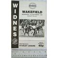 1986 programme Widnes v. Wakfield