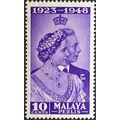Malaya Perlis KGVI 1948 Royal Silver Wedding Mo...