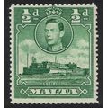 Malta HMS St Angelo ½d green 1943 MNH SG#218