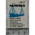 vintage Matchbox Label - Help Veronica - Aan Land
