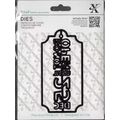 Xcut. Do Not Open Tag Die Set. Die Cutting Card...