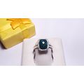 Estate 3.0ct Real Cushion Cut faceted Emerald B...