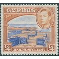 Cyprus 1938 ¼pi. ultramarine & orange-brown SG1...
