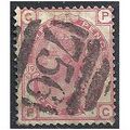 1876 SG144 3d Rose Plate 19 Good Used Check Let...