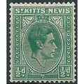 St Kitts-Nevis 1943 SG68a 1/2d Blue-Green Mount...
