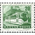 HUNGARY, RAIL, Articulated tram, green 1963, 20...