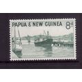 PAPUA NEW GUINEA 1963 8d WATERFRONT PORT MORESB...