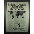 1984 Holland America Ad - A Better World