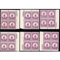 718, Mint VF NH 3¢ SIX Plate Blocks CV $102.00 ...