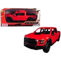 2017 Ford F-150 Raptor Pickup Truck Red with Bl...