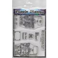 La Pashe. Flippin' Stamps. Toilet Stamp Set. St...