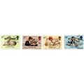 QUEEN ELIZABETH 11 G.B. SET 4 FINE USED BRITISH...